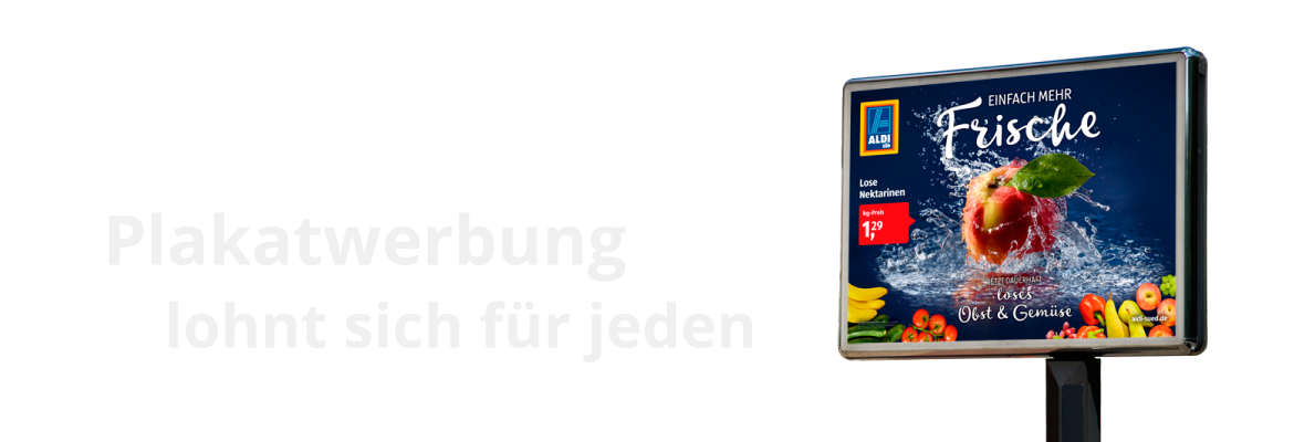 Beste Plakatwerbung mit Werbeplakaten und Werbeflächen