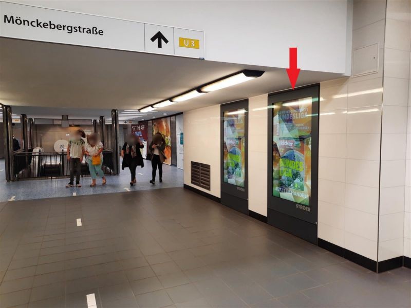 U-Bf Jungfernstieg, Rathaustunnel re.