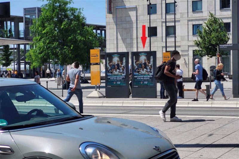 Bahnhofplatz, Steig A, 2. Sto. re. VS